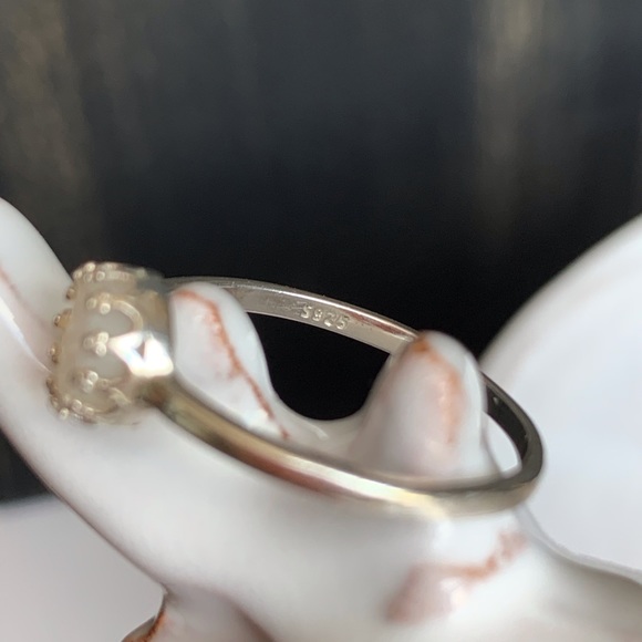 White Druzy Quartz Ring SS-NWOT - Picture 7 of 8